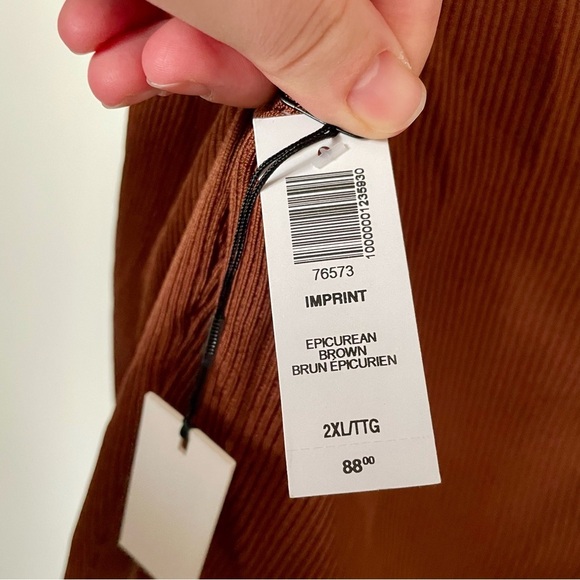 Aritzia Babaton Imprint Sweater Brown 2XL NWT - Picture 6 of 8